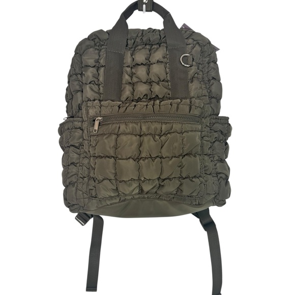 NWT Wild Fable Olive Quilted Backpack - Picture 5 of 11